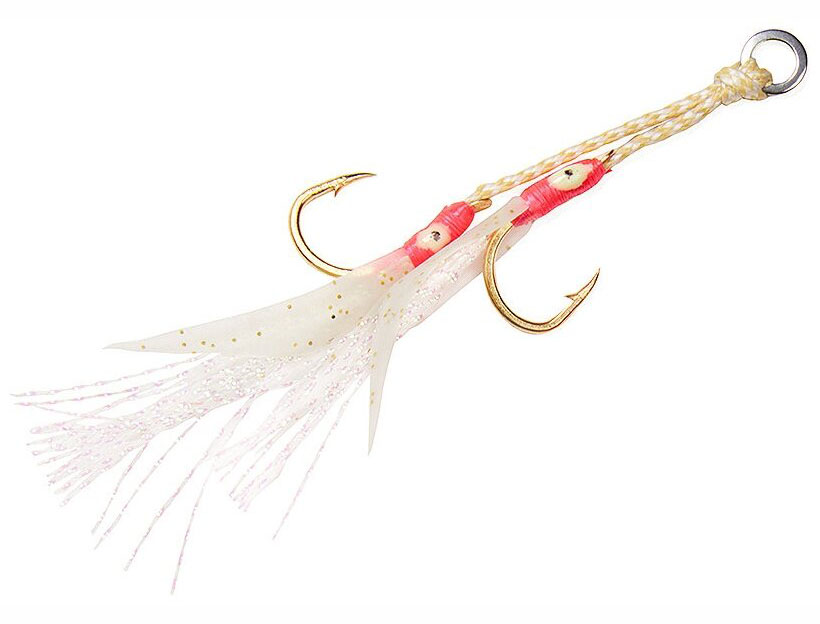 Крючки ассисты для рыбалки Double Assist Hook ASARI Flash Fly M #01