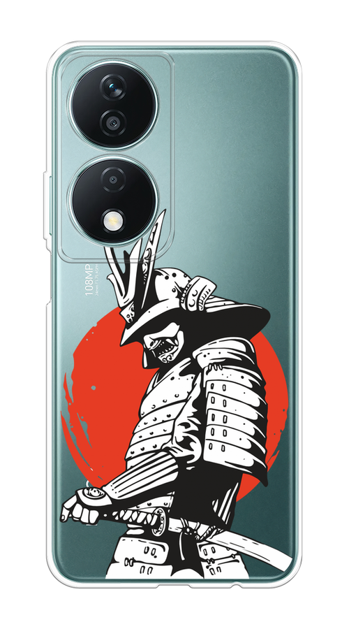 

Чехол на Honor X7B "Самурай с катаной", Черный;красный;белый, 6123350-1