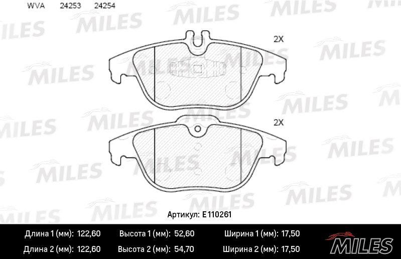 

Колодки тормозные ие без датчика Смесь Semi-Metallic MB W204/X204 07 TRW MILES E110261