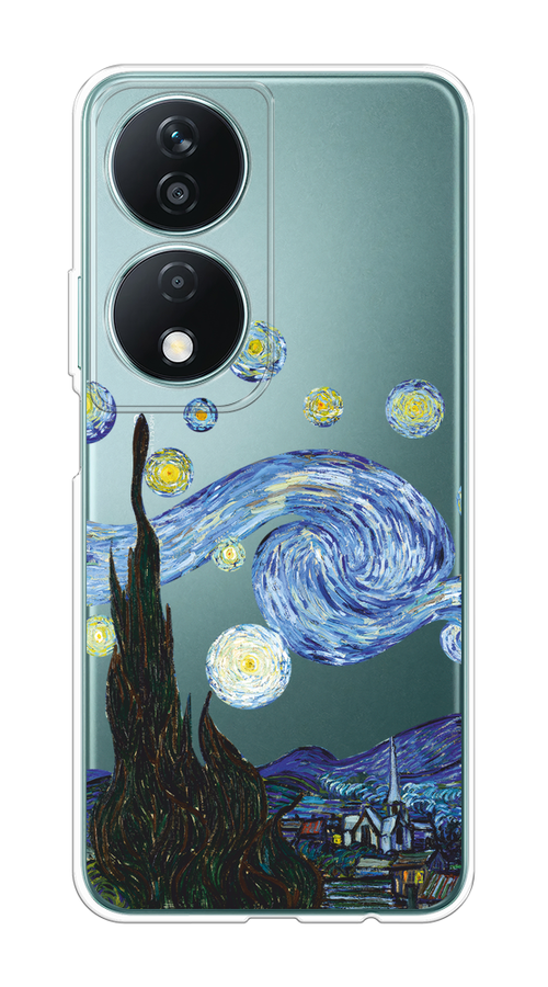 

Чехол на Honor X7B "Ночь Ван Гога", Голубой;синий;черный, 6123350-1