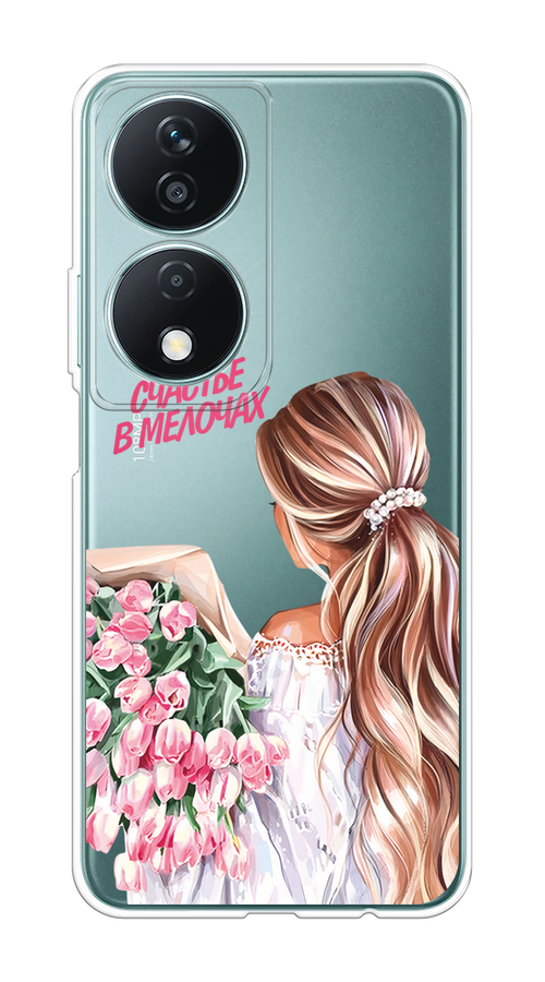 

Чехол на Honor X7B "Простые радости", Прозрачный;розовый;белый;бежевый, 6123350-1