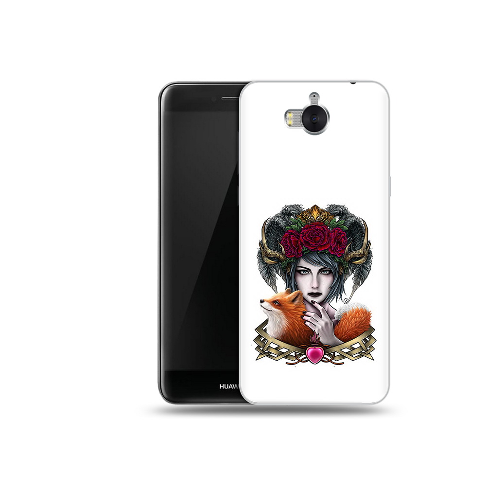 

Чехол MyPads Tocco для Huawei Y5 девушка с лисой (PT91582.58.314), Прозрачный, Tocco