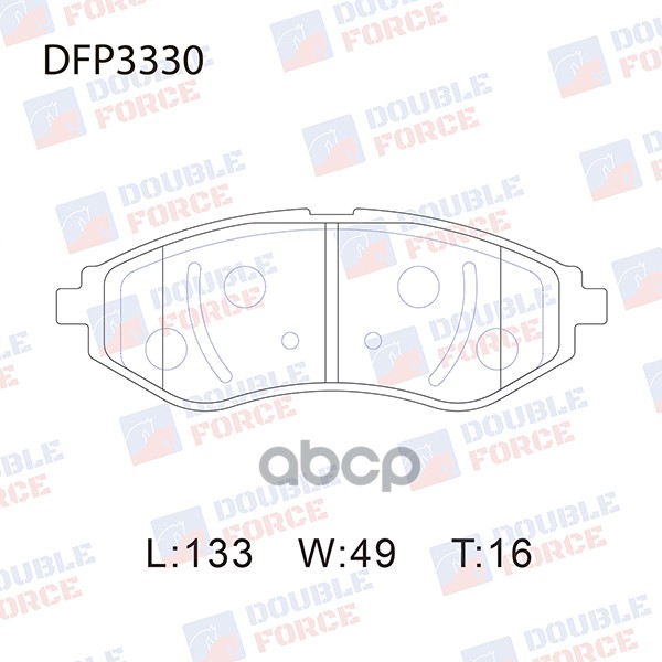 

Комплект тормозных колодок DOUBLE FORCE DFP3330
