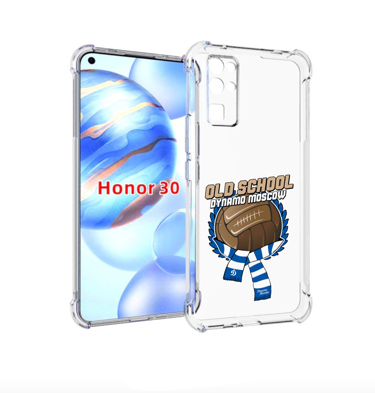 

Чехол бампер MyPads ФК Динамо олд скул для Honor 30 (BMH-AN10) п, Прозрачный, Tocco