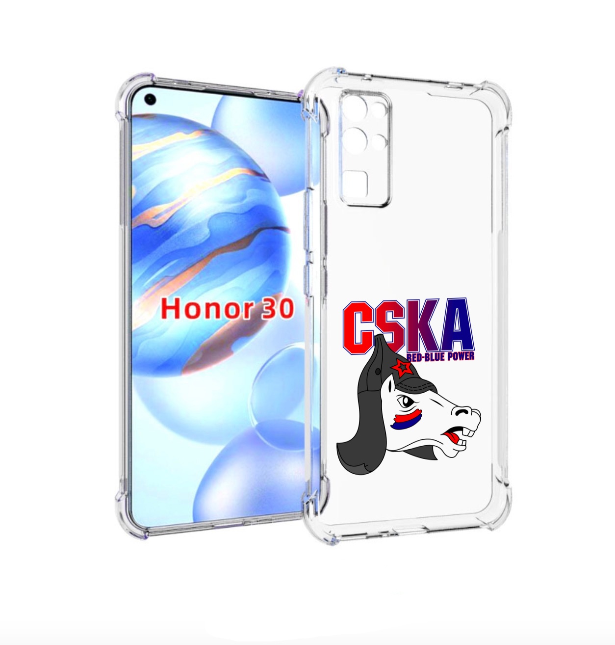 

Чехол бампер MyPads ФК ЦСК лошадка россия для Honor 30 (BMH-AN10, Прозрачный, Tocco