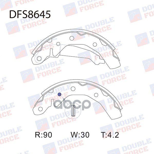 

Комплект тормозных колодок DOUBLE FORCE DFS8645