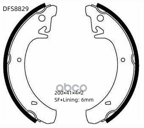 

Тормозные колодки DOUBLE FORCE барабанные DFS8829