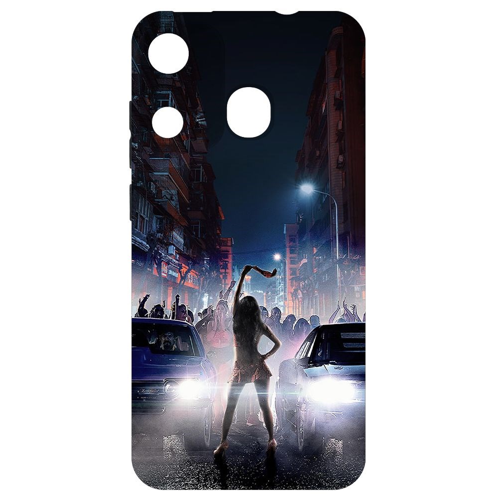 

Чехол-накладка Krutoff Soft Case Форсаж. Стритрейсинг для Itel A27 черный