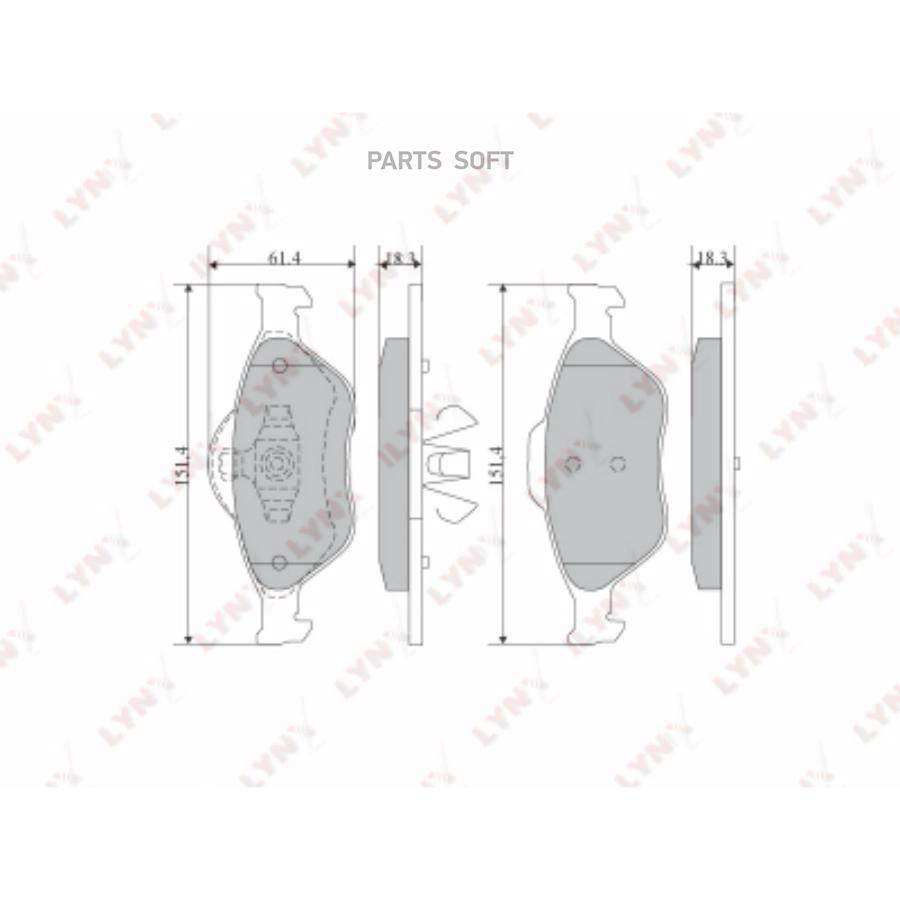 

Колодки торм.пер.FORD Fusion 02=>/Fiesta (Вент.) 00-01/01=>/Ka 1.6 03-08/Puma 00-02, MAZDA