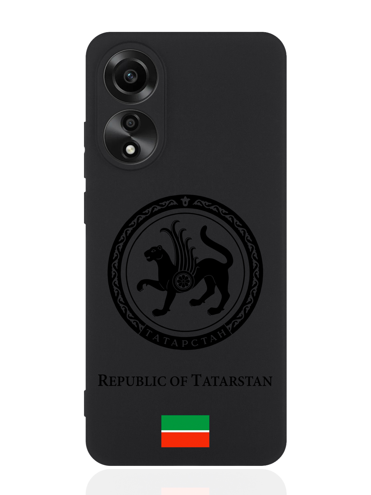 

Чехол для смартфона Oppo A78 4G Черный лаковый Герб Татарстана, Oppo A78 4G