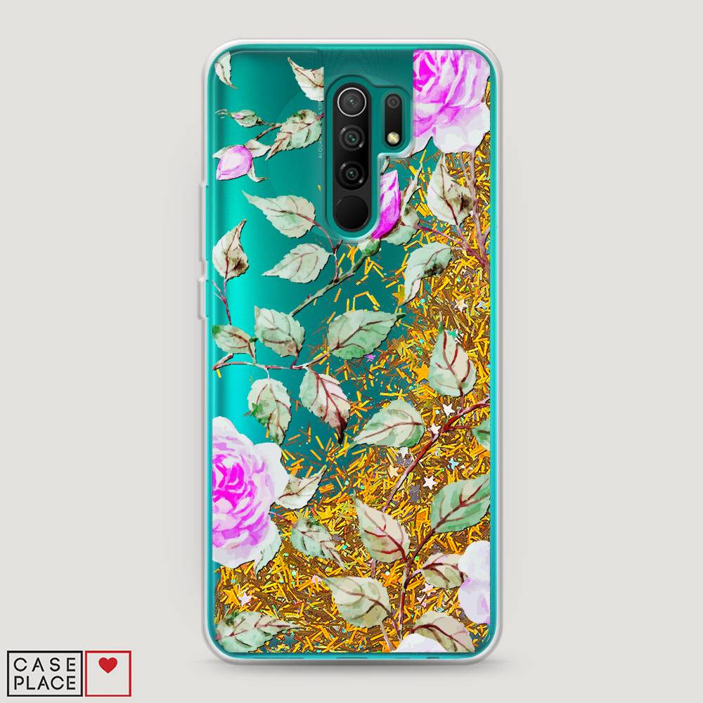 

Жидкий чехол с блестками "Цветочная фантазия 7" на Xiaomi Redmi 9, 38390-1