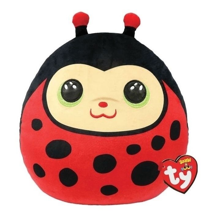 

Мягкая игрушка Божья коровка Ty 25 см, Красный