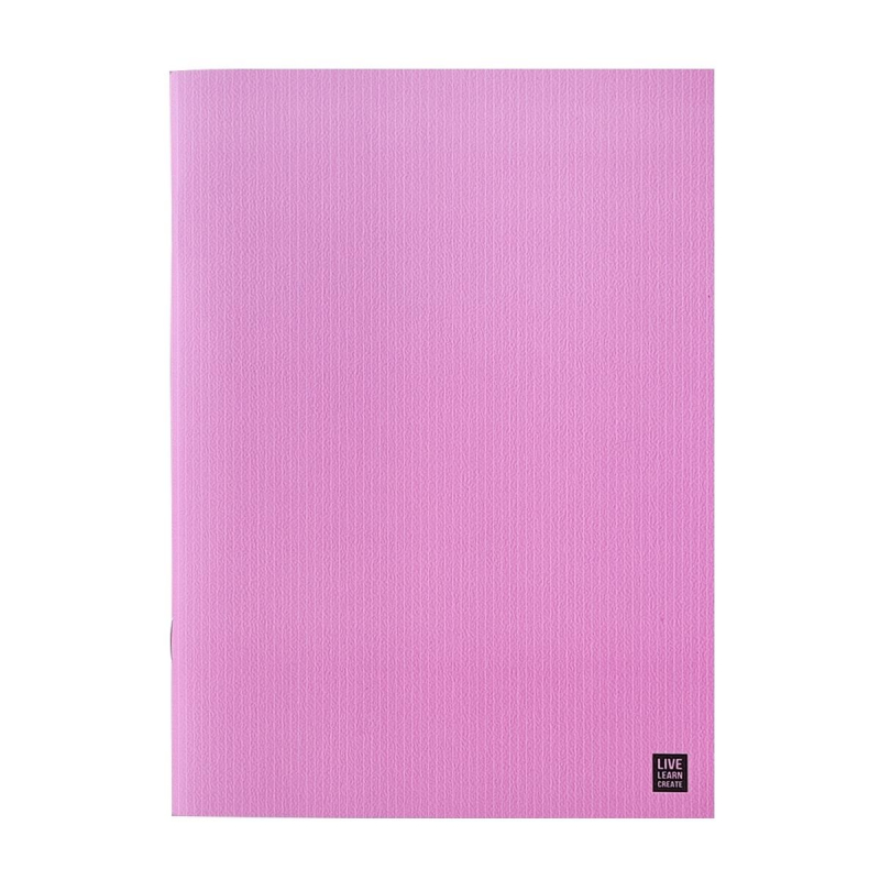 

Бизнес-тетрадь А5, 40л. клетка, скрепка, 150х210мм Color розовый N2040, Color розовый