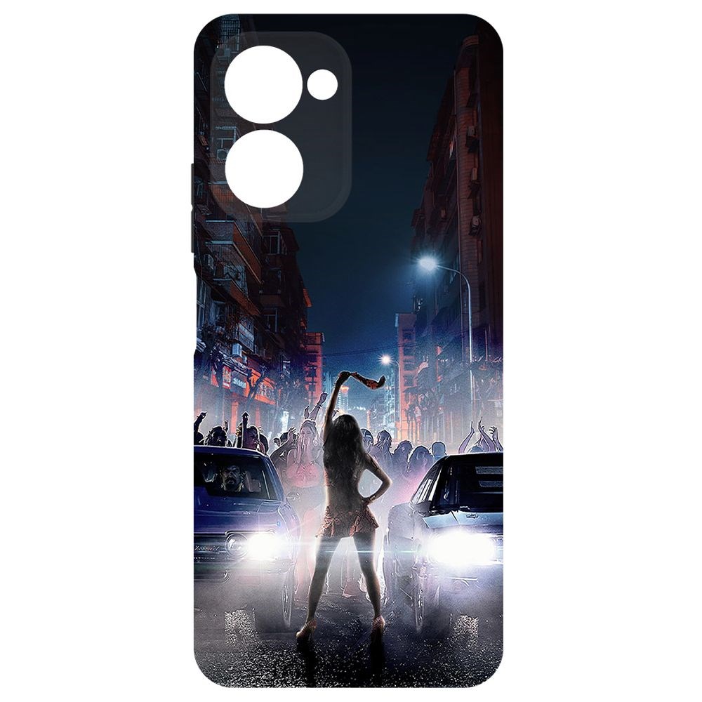 

Чехол-накладка Krutoff Soft Case Форсаж. Стритрейсинг для Realme C33 черный