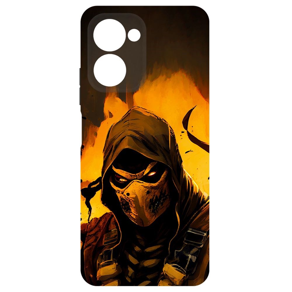 

Чехол-накладка Krutoff Soft Case Мортал Комбат. Скорпион для Realme C33 2023 черный