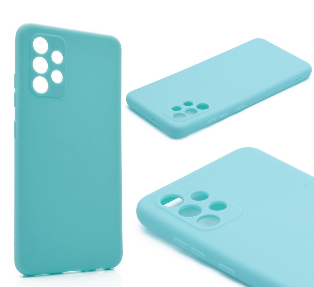 Силиконовый чехол TPU Case матовый для Samsung A32 4G бирюзовый