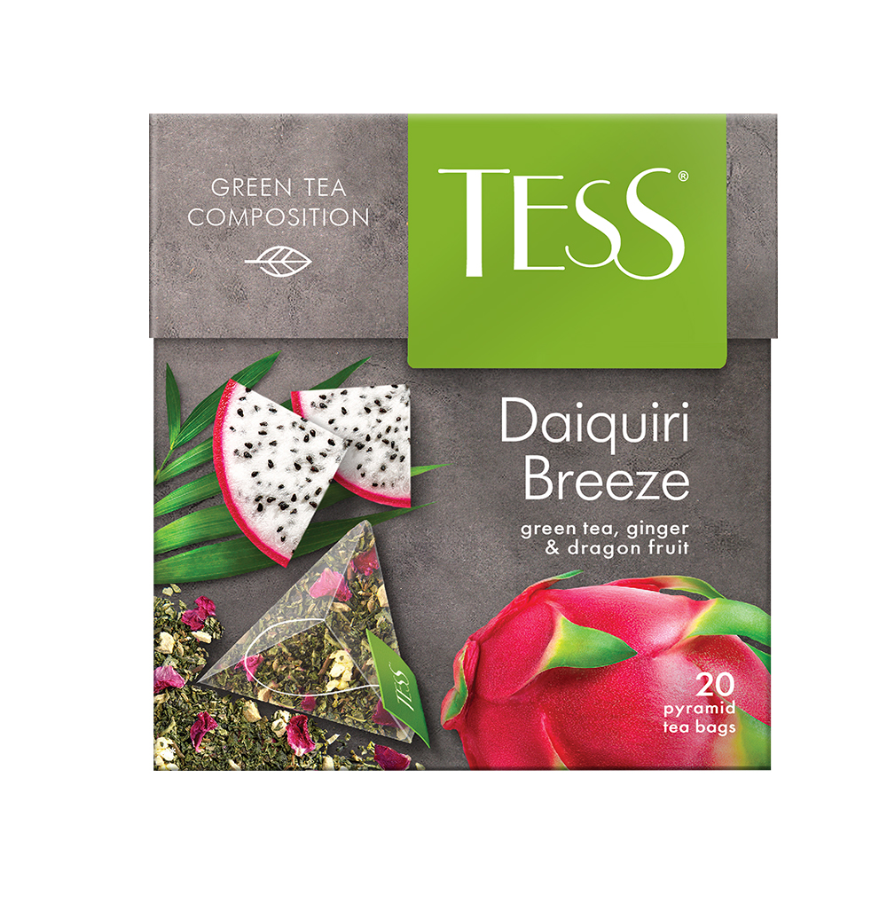 Чай зелёный Tess Daiquiri Breeze, в пирамидках, 20 пакетиков