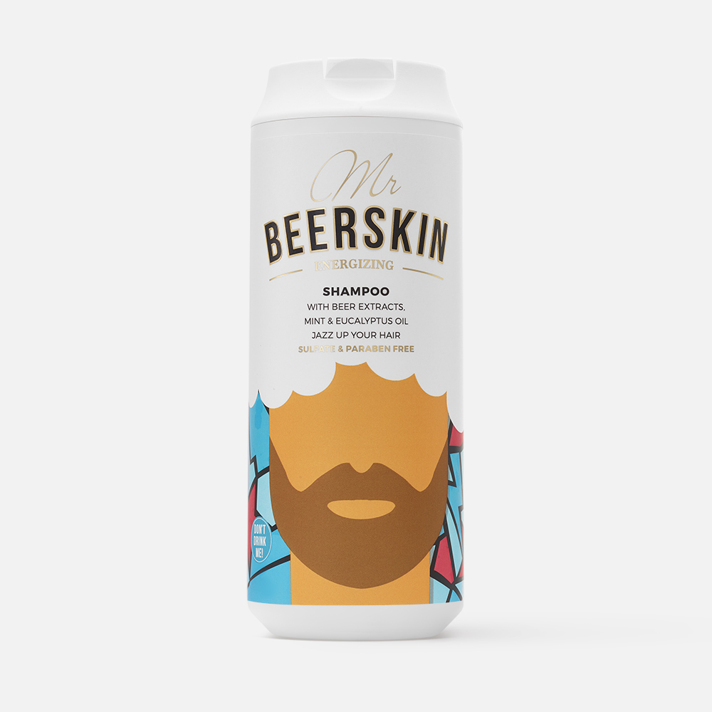 Шампунь Beerskin Energizing для волос, бодрящий, 440 мл