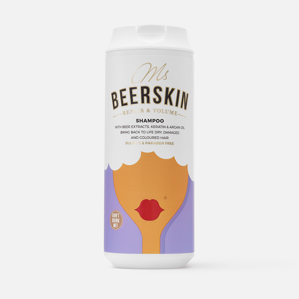 Шампунь Beerskin Repair & Volume для восстановление и объёма волос, 440 мл