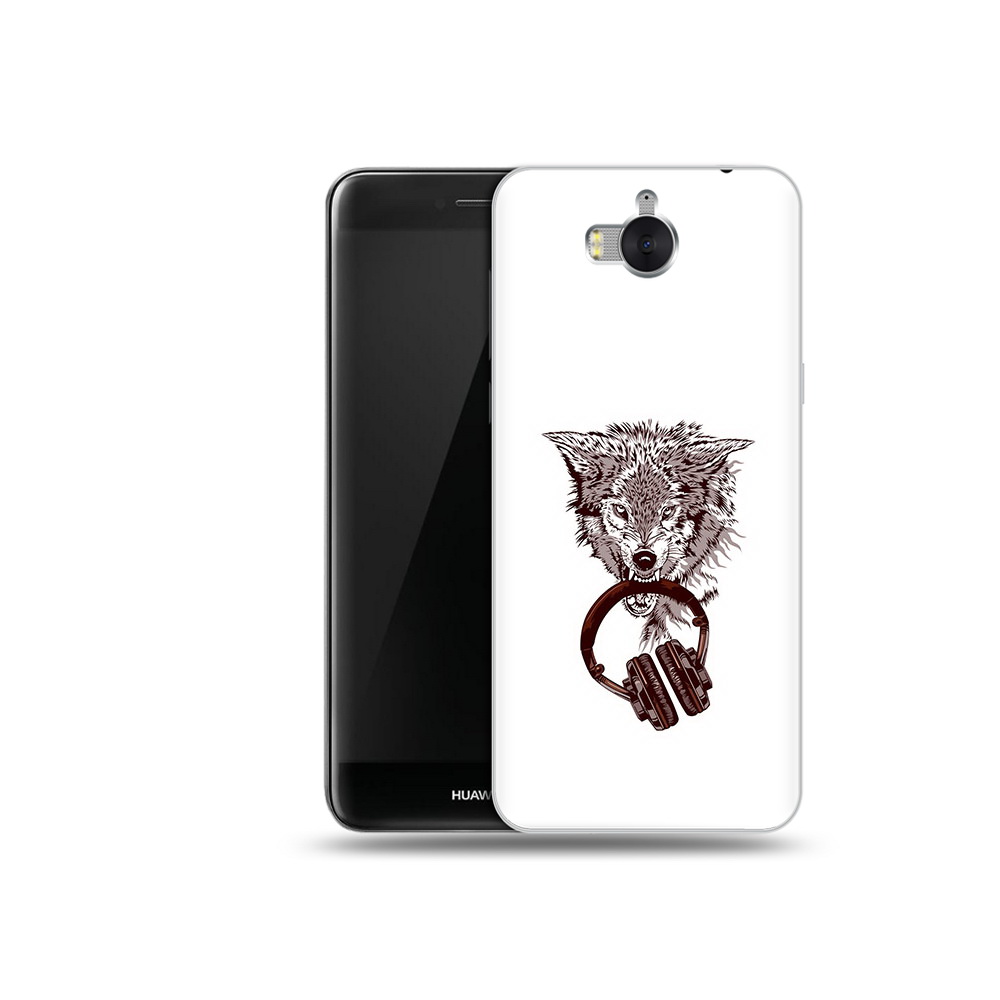 Чехол MyPads Tocco для Huawei Y5 дикий волк (PT91582.58.325)