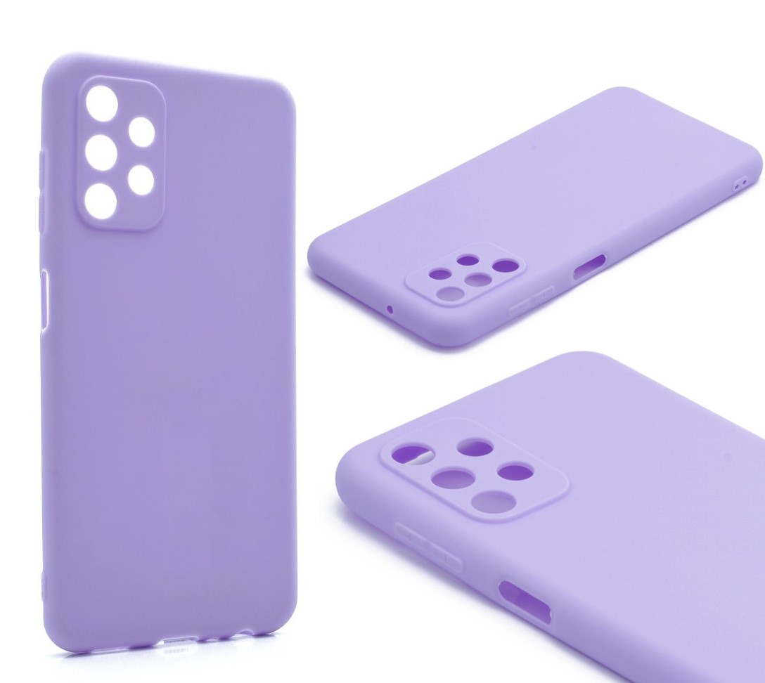

Силиконовый чехол TPU Case матовый для Samsung A13 4G сиреневый, Фиолетовый