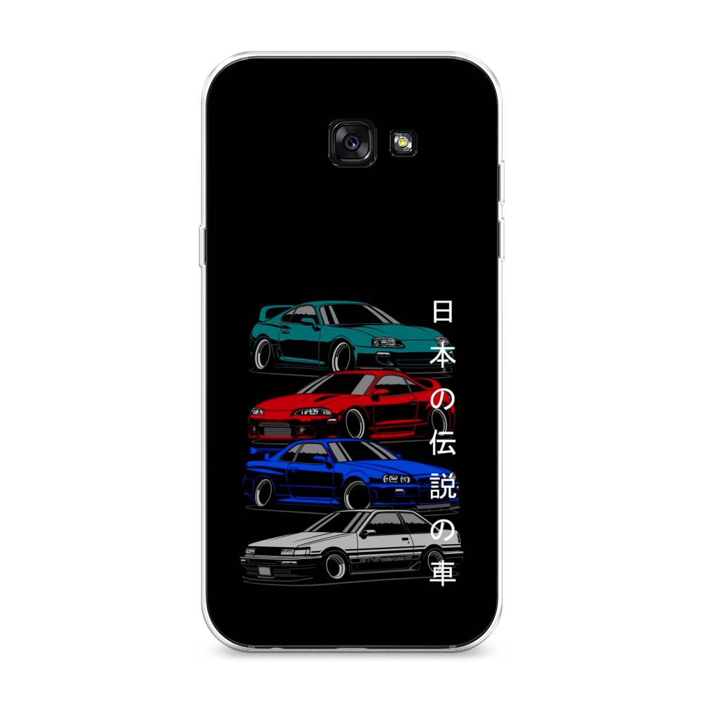 

Чехол Awog на Samsung Galaxy A7 2017 / Самсунг A7 2017 "JDM Legend cars", Зеленый;красный;синий, 20950-5