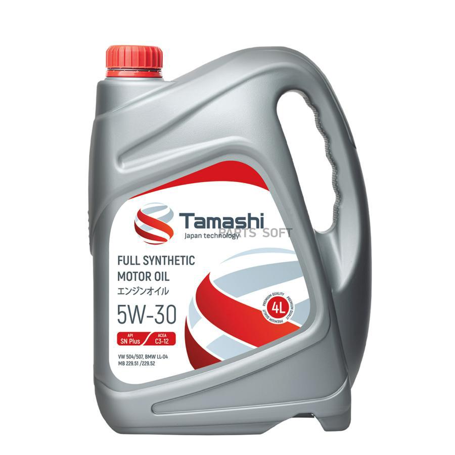 Моторное масло TAMASHI синтетическое 5W30 ACEA C3 SN+ 4л