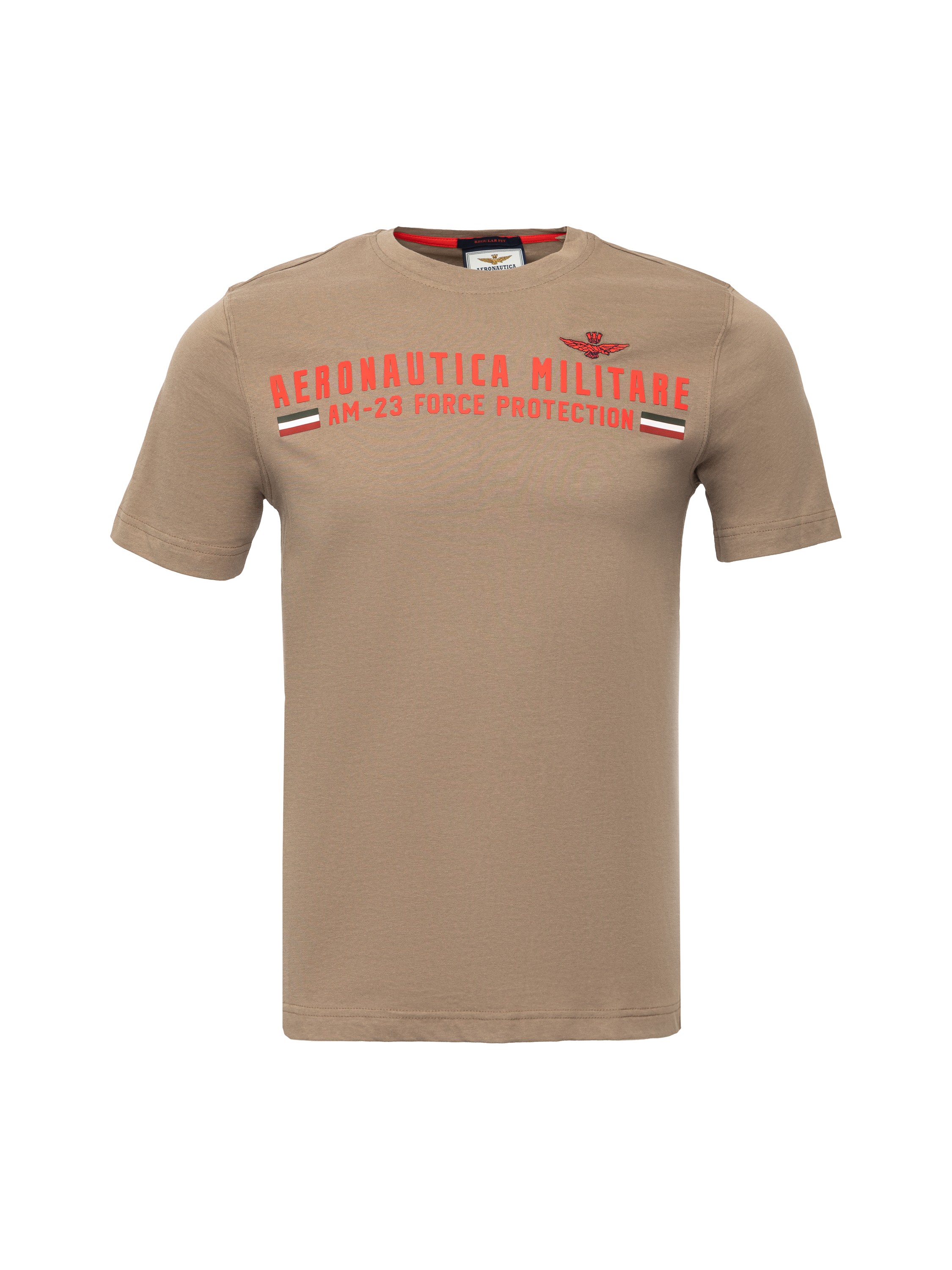 

Футболка мужская Aeronautica Militare TS1942J538 коричневая 48 RU, TS1942J538
