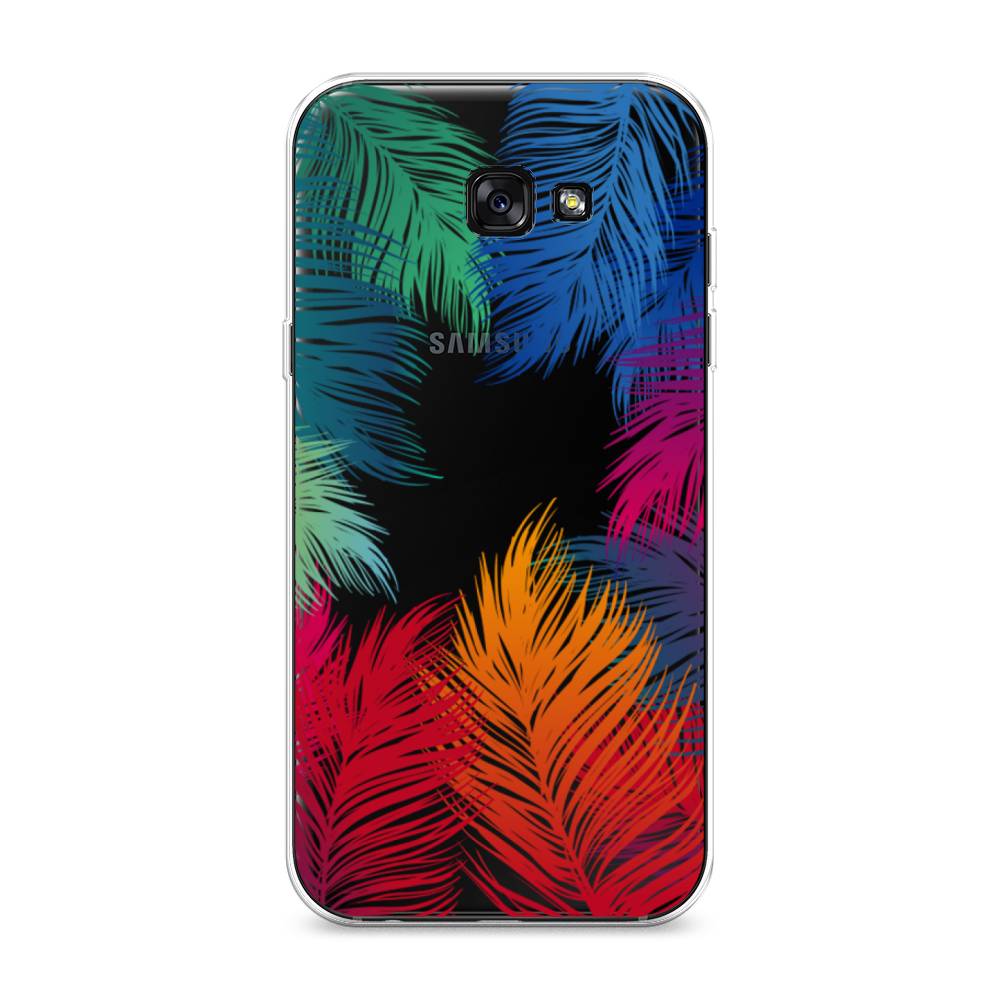 фото Чехол awog "рамка из перьев" для samsung galaxy a7 2017