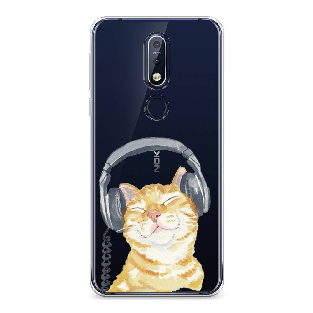 

Чехол Awog "Кот меломан" для Nokia 7.1