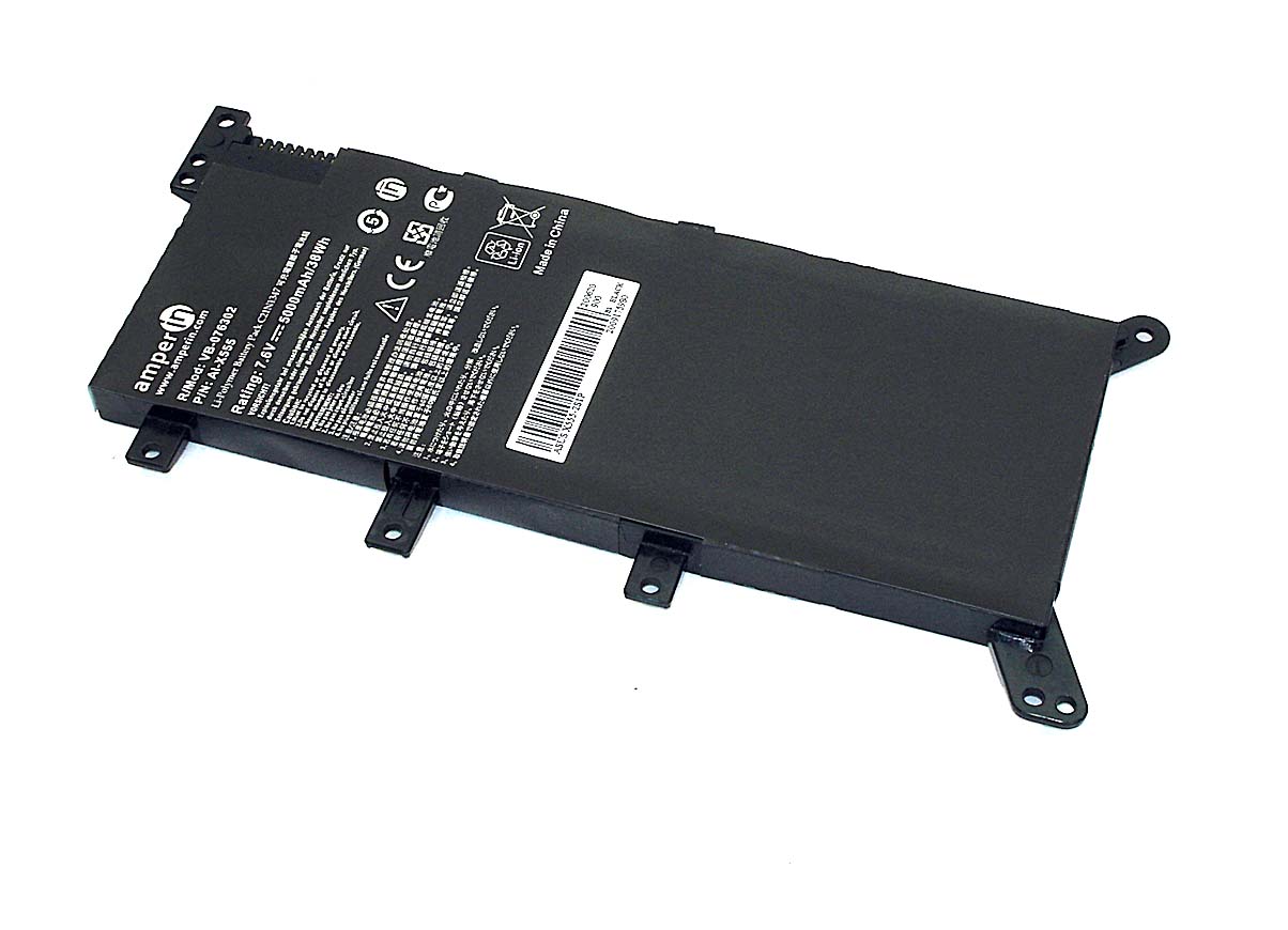 фото Аккумуляторная батарея amperin для ноутбука asus x555 (c21n1347) 7,5v