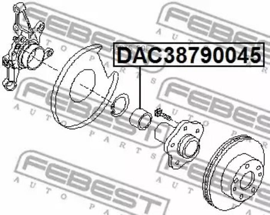 

Подшипник ступицы FEBEST DAC38790045