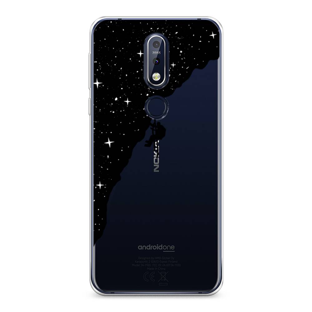 

Чехол Awog на Nokia 7.1 / Нокиа 7.1 "Скалолаз в космосе", Черный;белый;бежевый, 122050-4