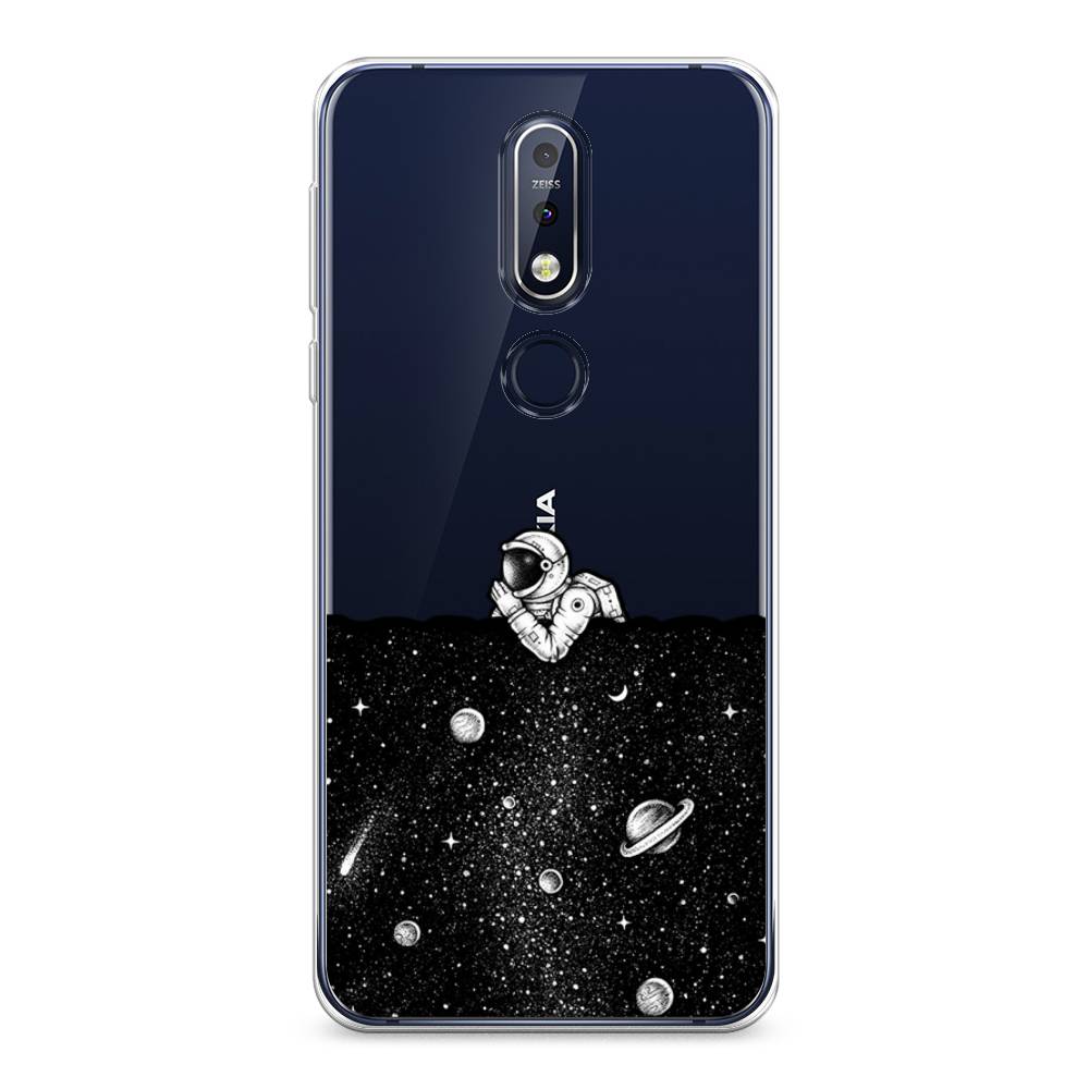 

Чехол Awog на Nokia 7.1 / Нокиа 7.1 "Космический сон", Серый, 122050-4