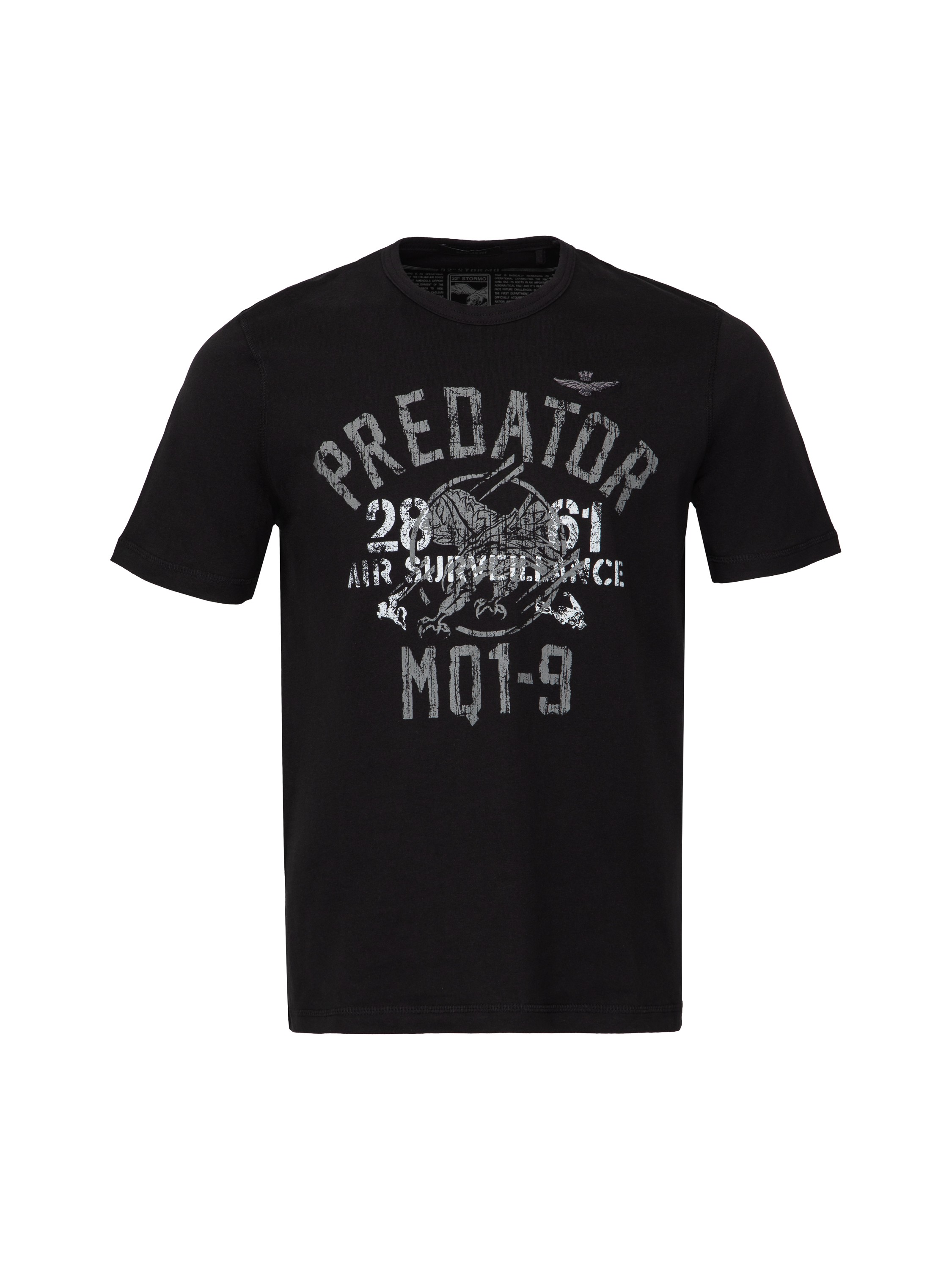 

Футболка мужская Aeronautica Militare TS2010J569 черная 54 RU, TS2010J569