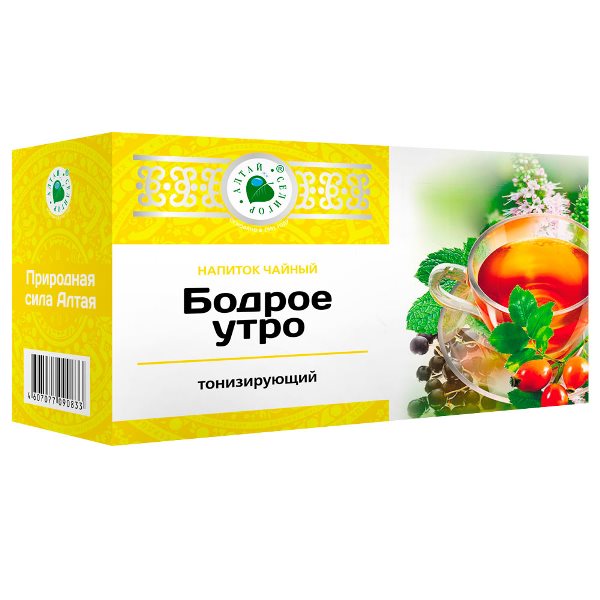 Напиток чайный Altay Seligor Бодрое утро фильтр-пакеты 1,5 г 20 шт.