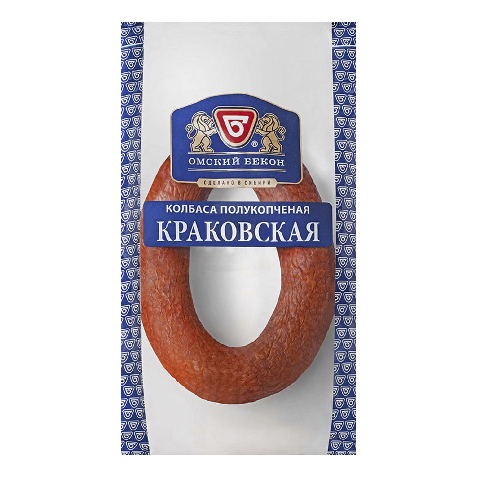 

Колбаса Омский бекон Краковская полукопченая