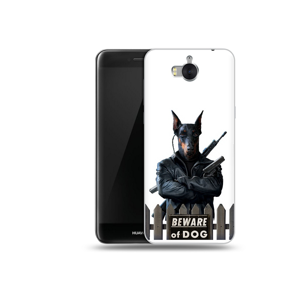 

Чехол MyPads Tocco для Huawei Y5 доберман (PT91582.58.332), Прозрачный, Tocco