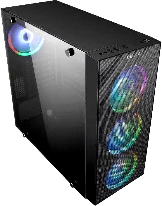 

Корпус компьютерный Delux F900 без БП Black, F900