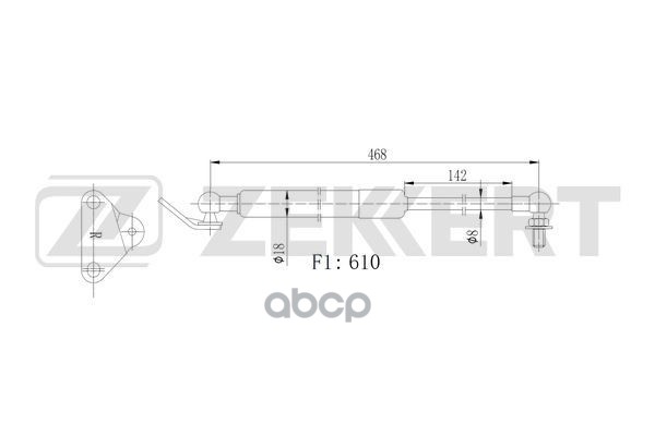 

Пружина Газовая Багажника Прав. Toyota Lc 200 07- Lexus Lx (J200) 07- Zekkert арт. GF2524