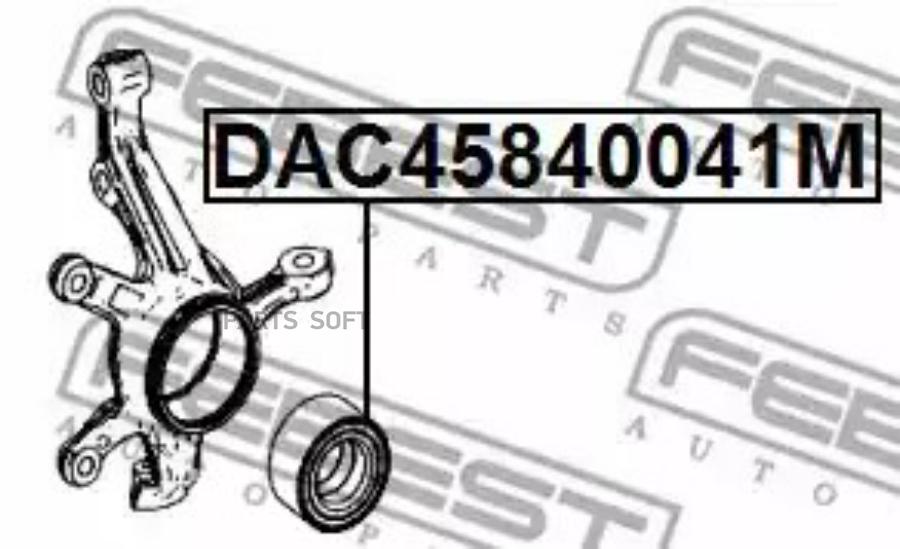 

FEBEST Подшипник ступичный передний 45x84x41 FEBEST DAC45840041M