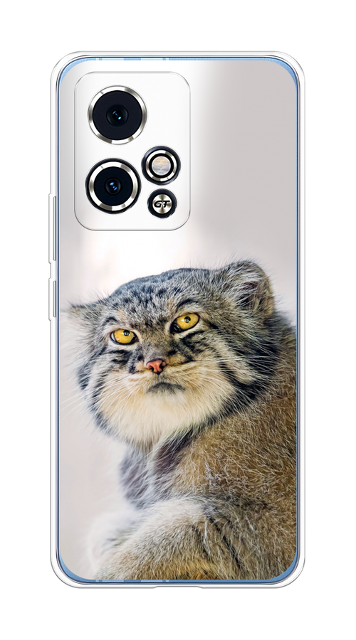 

Чехол на Honor 90 GT "Кот манул 1", Серый;белый;желтый, 6123450-1