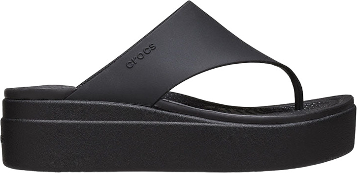 

Шлепанцы женские Crocs Brooklyn Flip черные 7 US, Черный, Brooklyn Flip