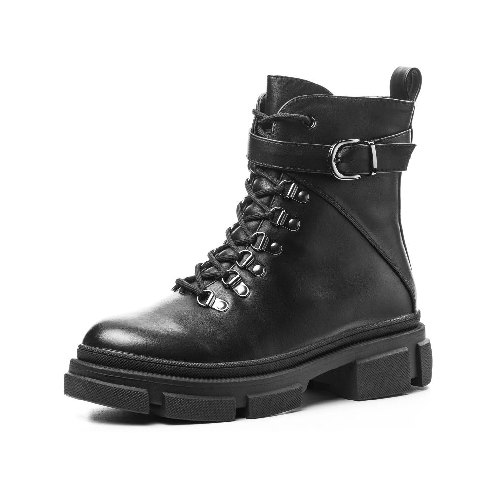 

Ботинки женские INSTREET 174-22WK-033SW черные 38 RU, Черный, 174-22WK-033SW