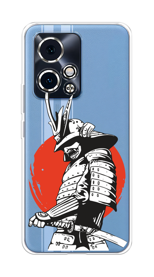 

Чехол на Honor 90 GT "Самурай с катаной", Черный;красный;белый, 6123450-1
