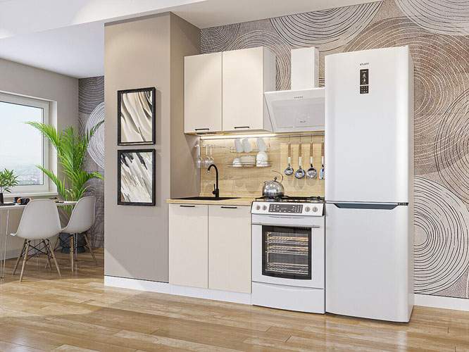 

Кухонный гарнитур Vivat Флэт-03 Cashmere