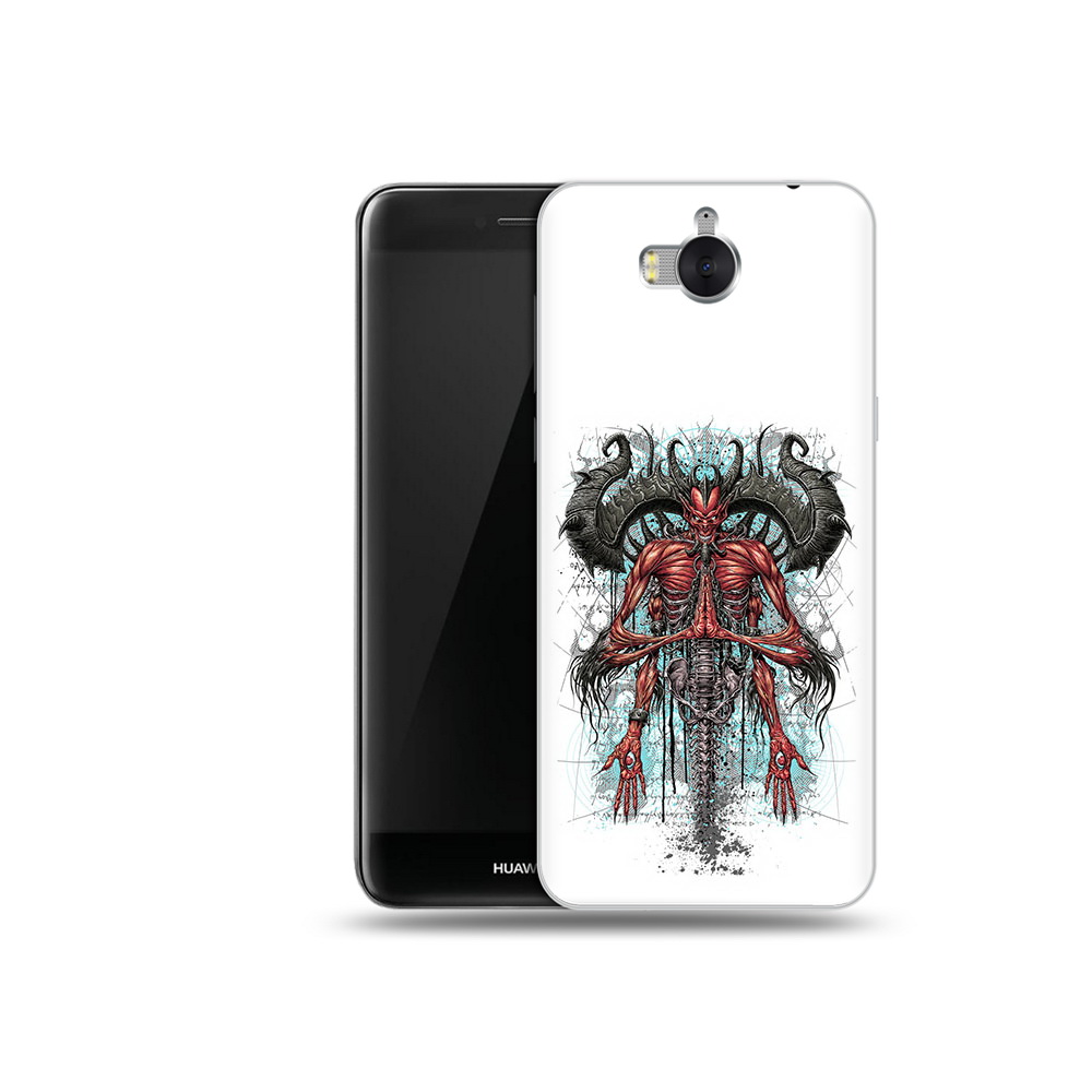 

Чехол MyPads Tocco для Huawei Y5 дьявол (PT91582.58.340), Прозрачный, Tocco