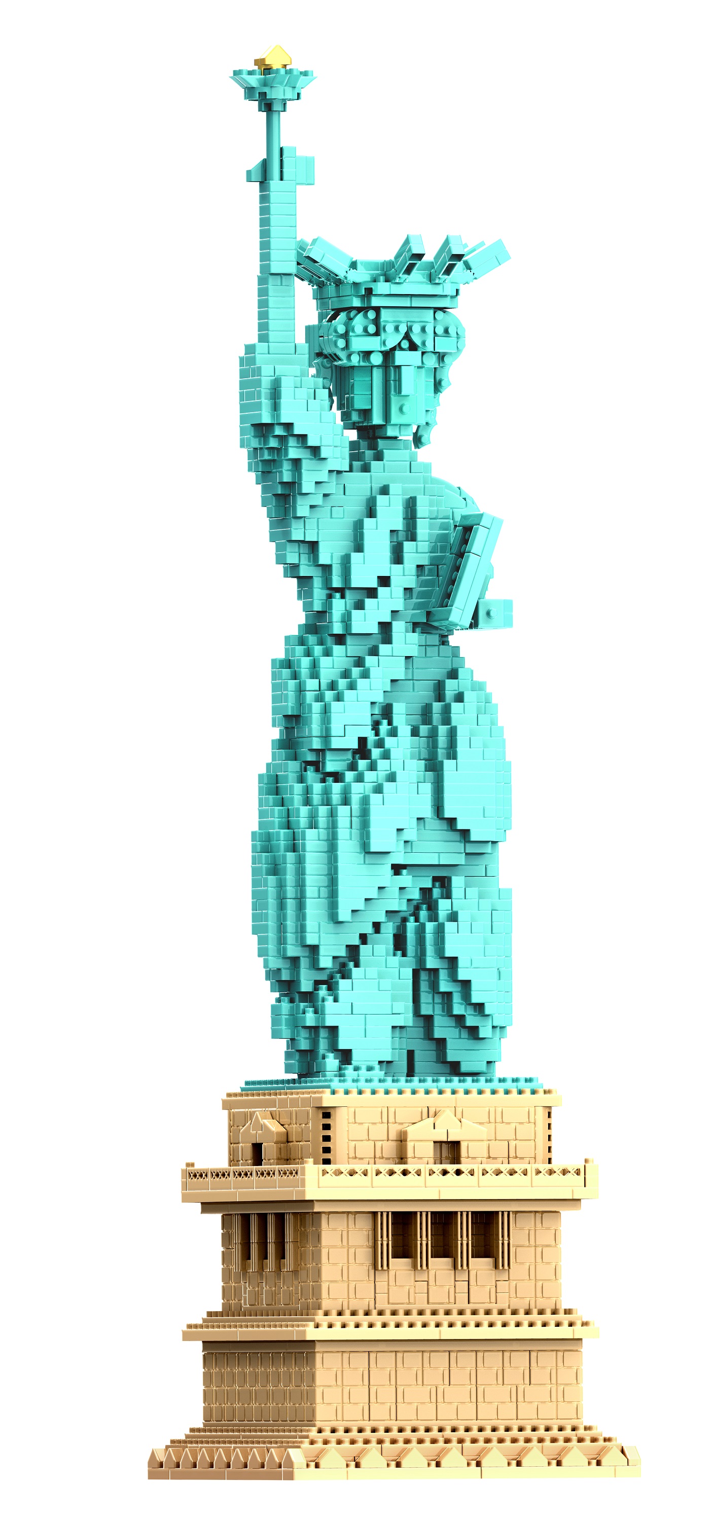3D конструктор из миниблоков RTOY Статуя Свободы 2950 эл JM20810 конструктор 3d из миниблоков rtoy летний дворец 7200 эл jm20809
