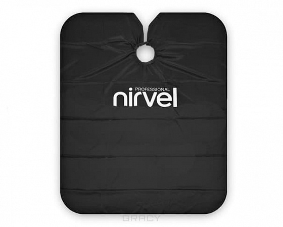 Пеньюар многоразовый Nirvel для стрижки черный «Эко» на кушетку на резинке пвх многоразовый белый 210 90 см 1 шт