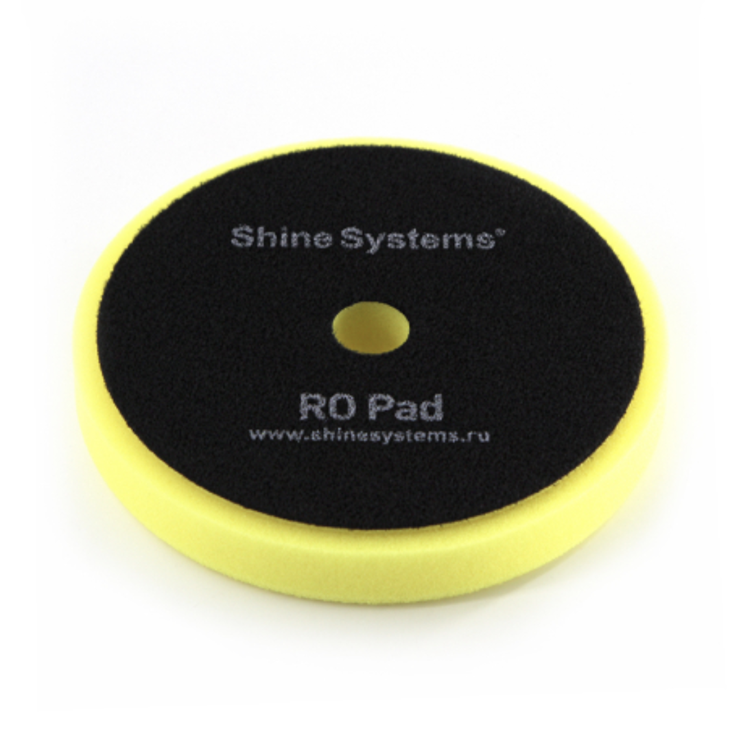 Полировальный круг, Shine Systems, RO Foam Pad Yellow - полутвердый желтый, 155 мм